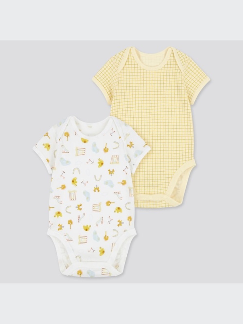 Uniqlo Joy Of Print Cotton Short Sleeve 18-24M Unisex Bodysuit 2 Pack NWT